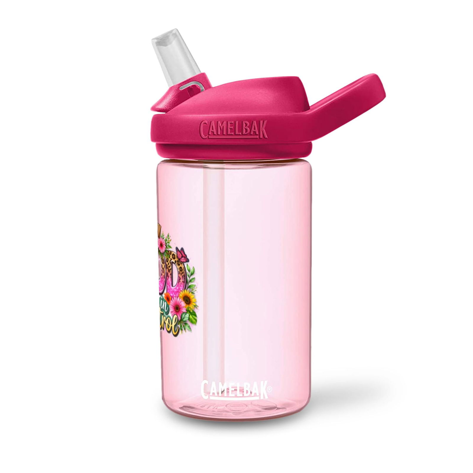 God Is In Control Christian Kids Water Bottle - ClaimedbyGodDesigns