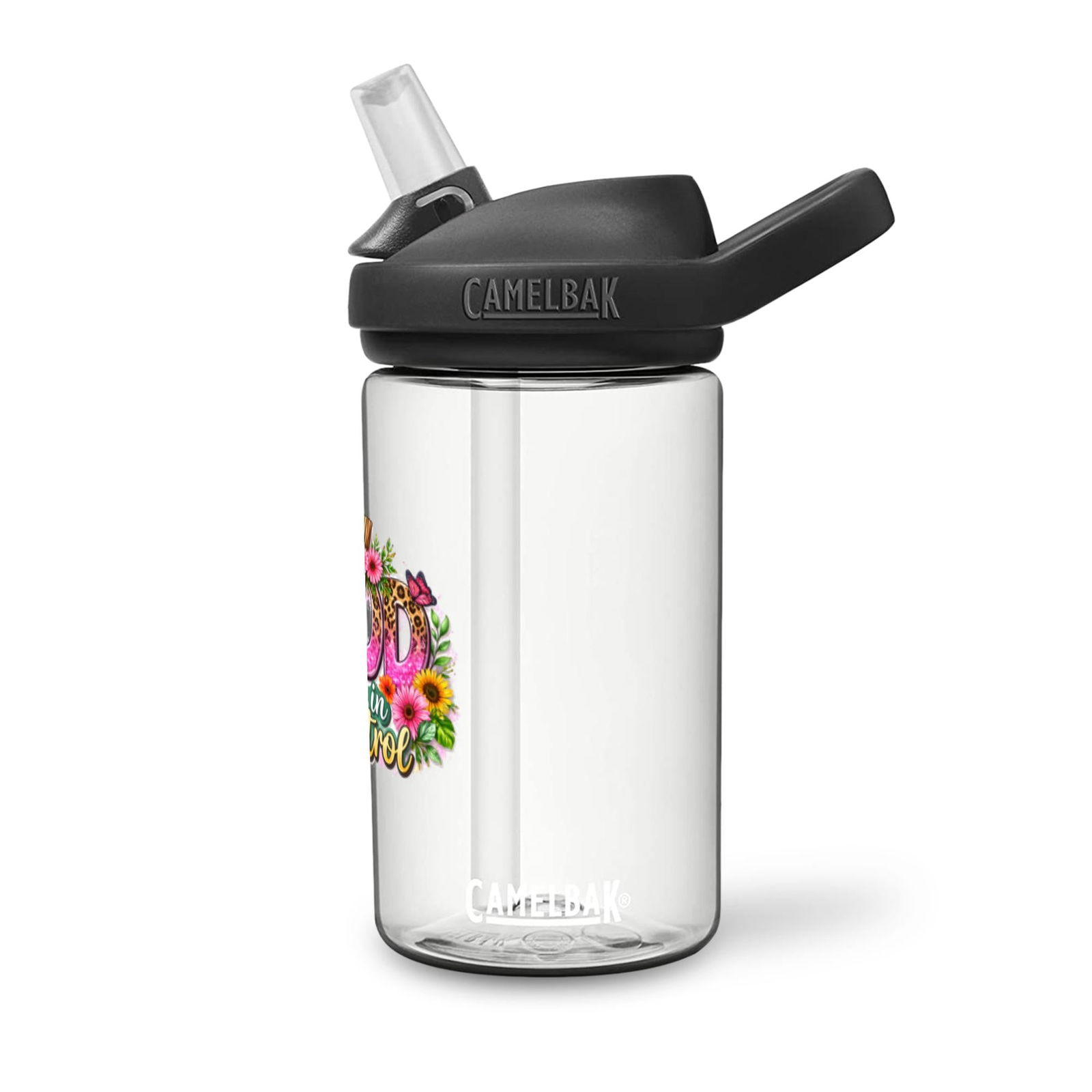 God Is In Control Christian Kids Water Bottle - ClaimedbyGodDesigns