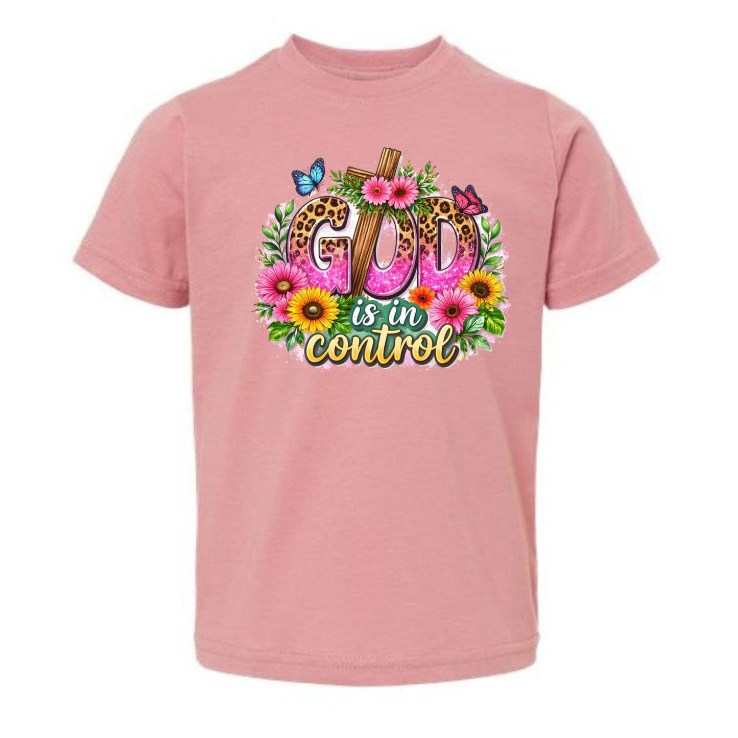God Is In Control Toddler Christian T-shirt - ClaimedbyGodDesigns