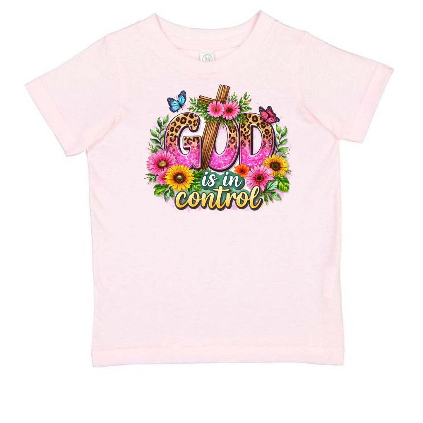 God Is In Control Toddler Christian T-shirt - ClaimedbyGodDesigns