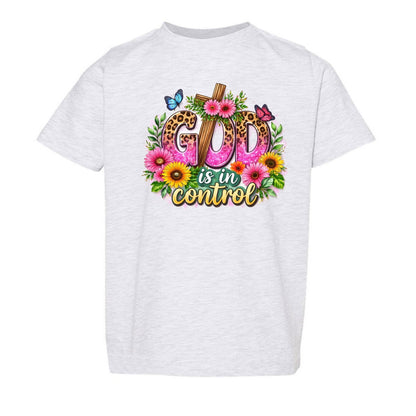 God Is In Control Toddler Christian T-shirt - ClaimedbyGodDesigns