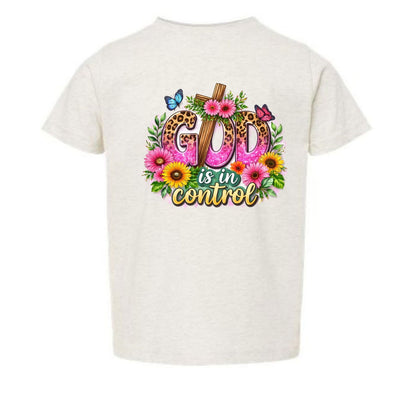 God Is In Control Toddler Christian T-shirt - ClaimedbyGodDesigns