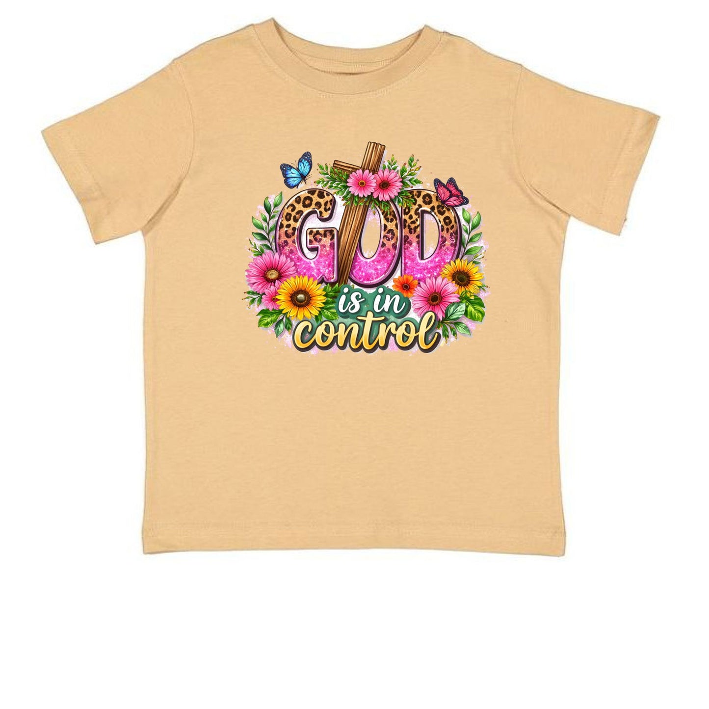 God Is In Control Toddler Christian T-shirt - ClaimedbyGodDesigns