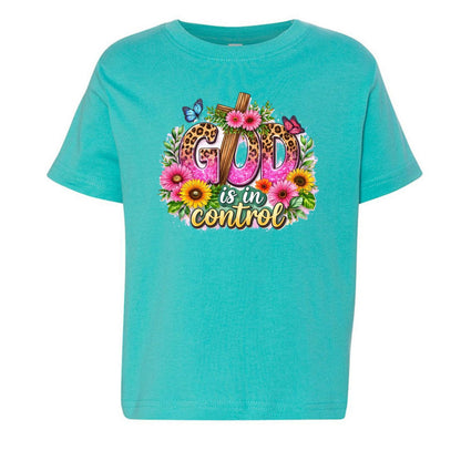 God Is In Control Toddler Christian T-shirt - ClaimedbyGodDesigns