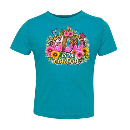 God Is In Control Toddler Christian T-shirt - ClaimedbyGodDesigns