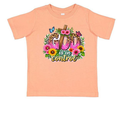 God Is In Control Toddler Christian T-shirt - ClaimedbyGodDesigns