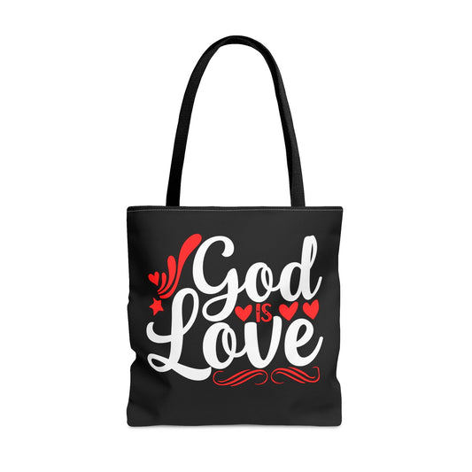 God Is Love Christian Tote Bag - ClaimedbyGodDesigns