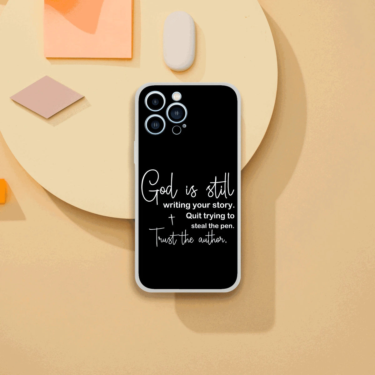 God Is Still Writing Your Story Christian Flexi Phonecase for Iphones - ClaimedbyGodDesigns