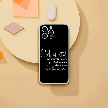 God Is Still Writing Your Story Christian Flexi Phonecase for Iphones - ClaimedbyGodDesigns