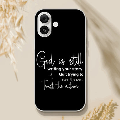 God Is Still Writing Your Story Christian Flexi Phonecase for Iphones - ClaimedbyGodDesigns