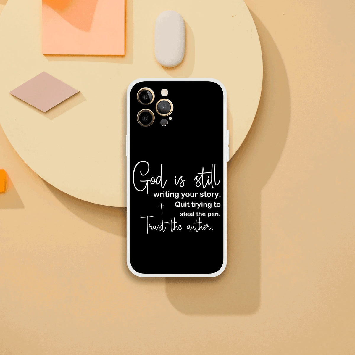 God Is Still Writing Your Story Christian Flexi Phonecase for Iphones - ClaimedbyGodDesigns