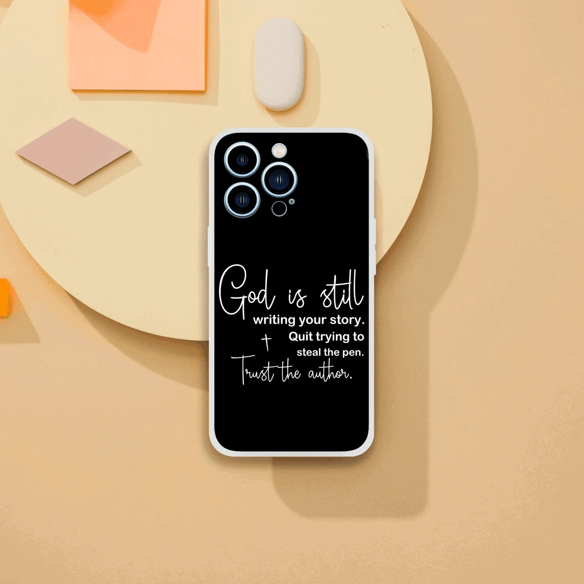 God Is Still Writing Your Story Christian Flexi Phonecase for Iphones - ClaimedbyGodDesigns