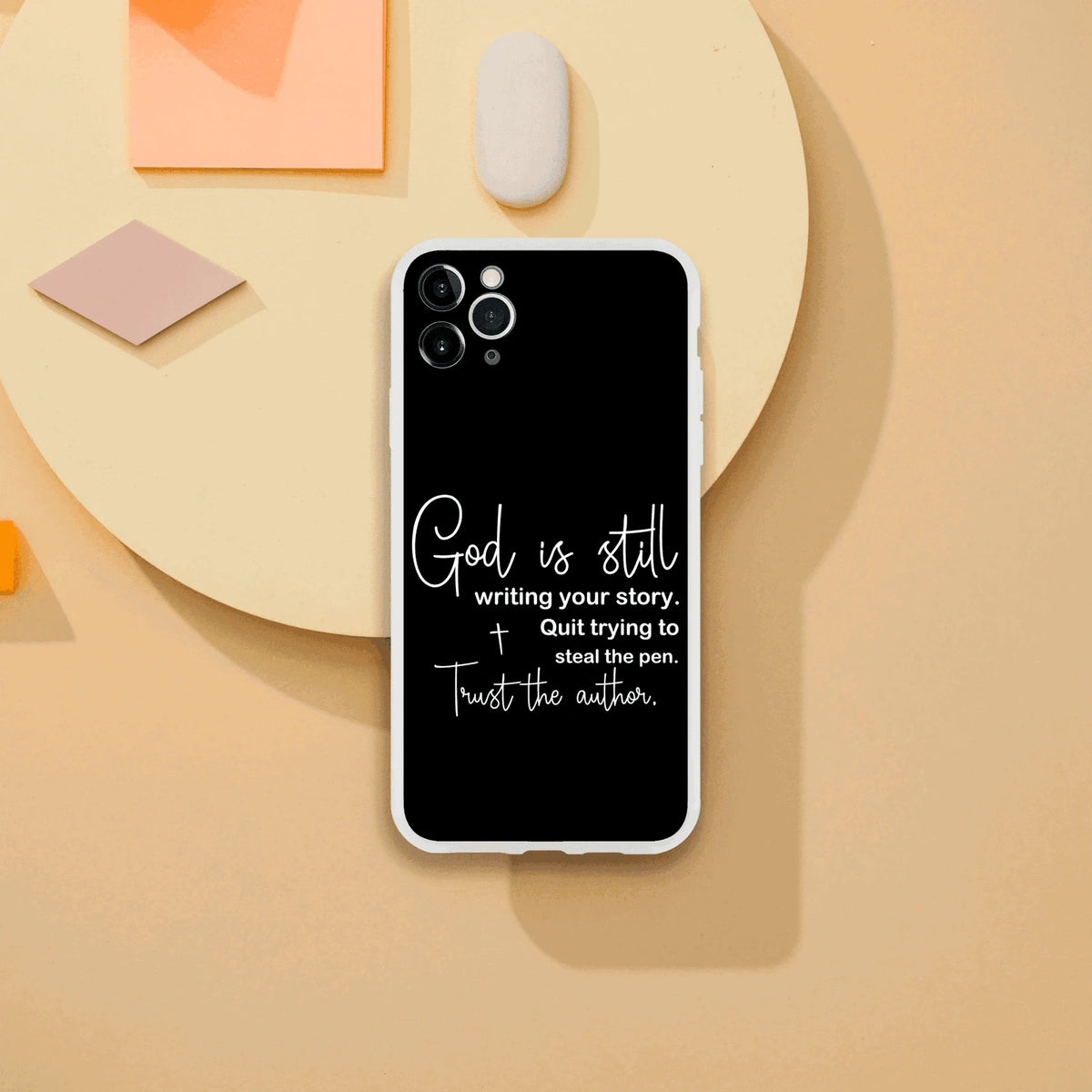 God Is Still Writing Your Story Christian Flexi Phonecase for Iphones - ClaimedbyGodDesigns