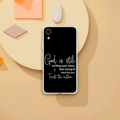 God Is Still Writing Your Story Christian Flexi Phonecase for Iphones - ClaimedbyGodDesigns