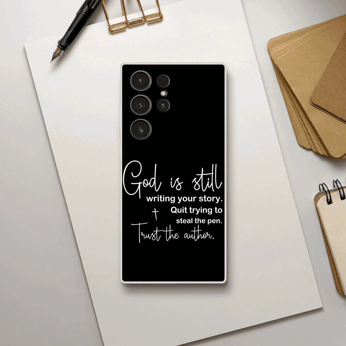 God Is Still Writing Your Story Christian Flexi Phonecase for Samsung - ClaimedbyGodDesigns