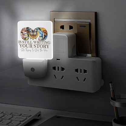 God Is Still Writing Your Story Night Light For Kids - ClaimedbyGodDesigns