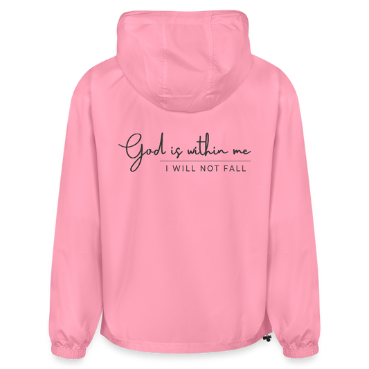 God Is Within Me Unisex Christian Packable Jacket - ClaimedbyGodDesigns