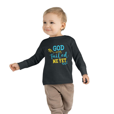 God Never Failed Me Yet Toddler Christian Sweatshirt - ClaimedbyGodDesigns