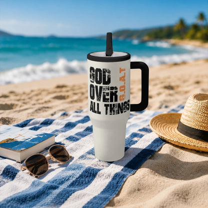 God Over All Things Christian 40oz Tumbler - ClaimedbyGodDesigns