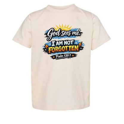 God Sees Me Toddler Christian T-shirt - ClaimedbyGodDesigns