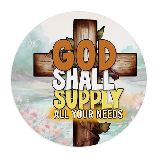 God Shall Supply All Your Needs Christian Mouse Pad - ClaimedbyGodDesigns