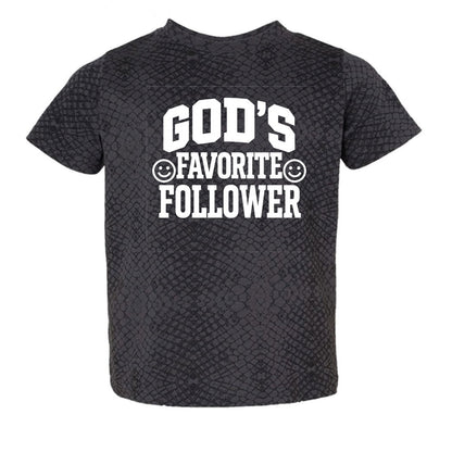 God's Favorite Follower Toddler Christian T-shirt - ClaimedbyGodDesigns