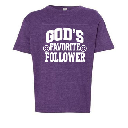 God's Favorite Follower Toddler Christian T-shirt - ClaimedbyGodDesigns