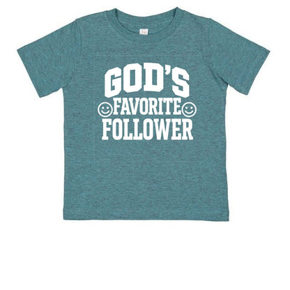 God's Favorite Follower Toddler Christian T-shirt - ClaimedbyGodDesigns