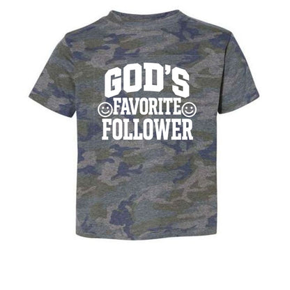 God's Favorite Follower Toddler Christian T-shirt - ClaimedbyGodDesigns