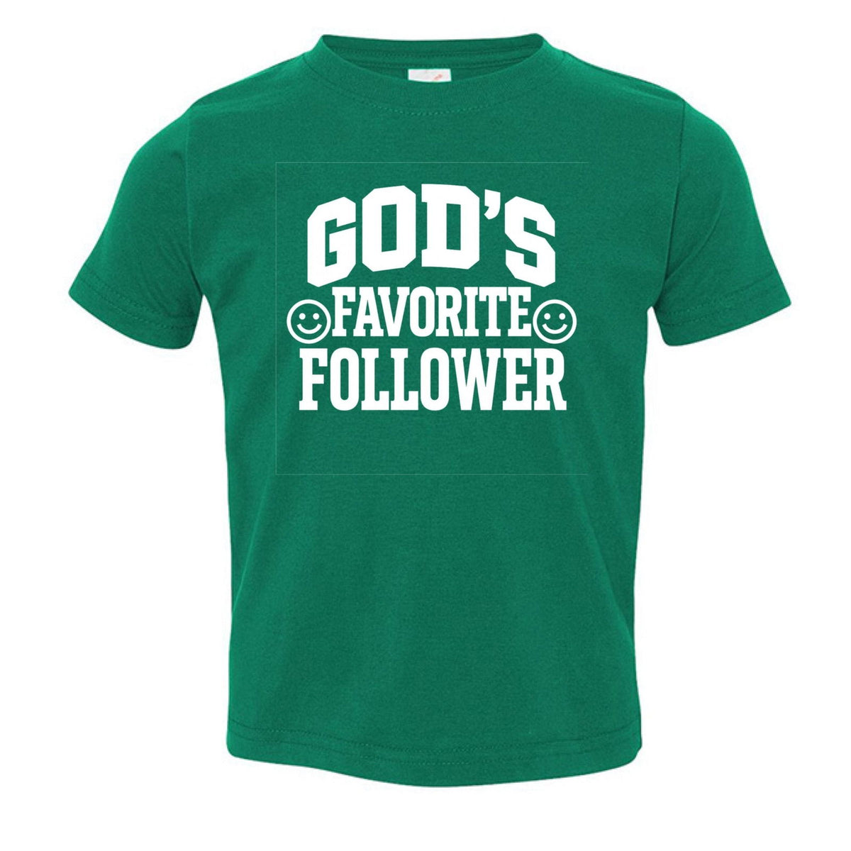 God's Favorite Follower Toddler Christian T-shirt - ClaimedbyGodDesigns