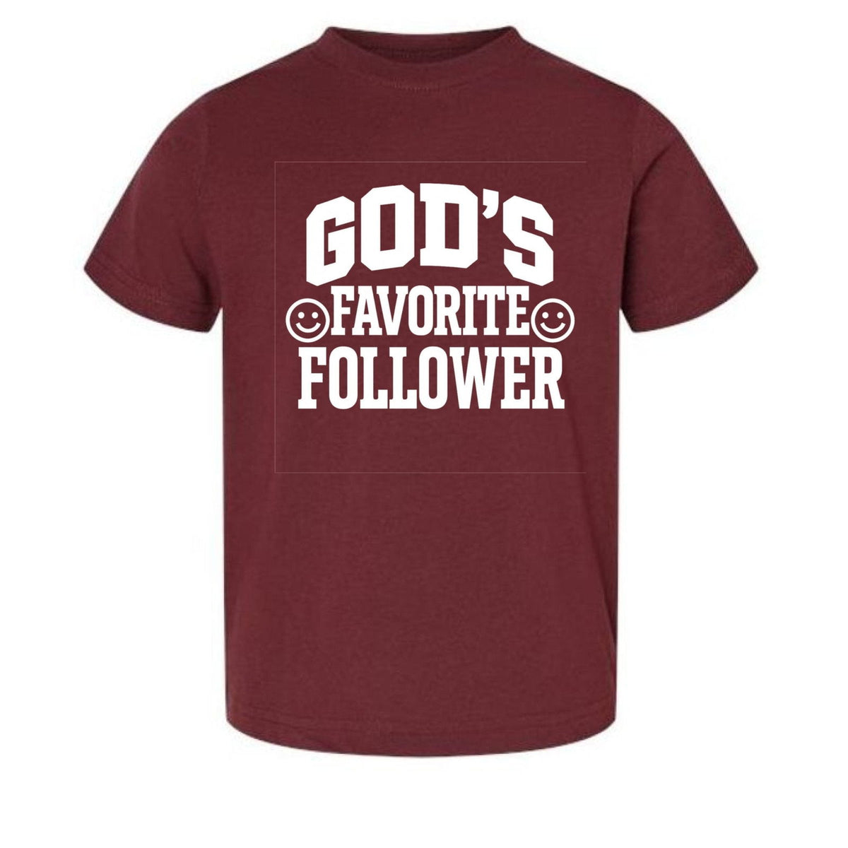 God's Favorite Follower Toddler Christian T-shirt - ClaimedbyGodDesigns
