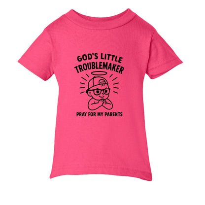 God's Little Troublemaker Baby Christian T-shirt - ClaimedbyGodDesigns