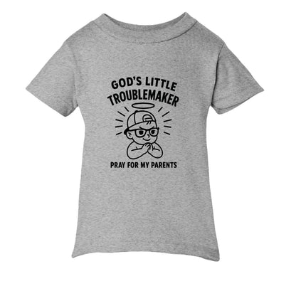 God's Little Troublemaker Baby Christian T-shirt - ClaimedbyGodDesigns