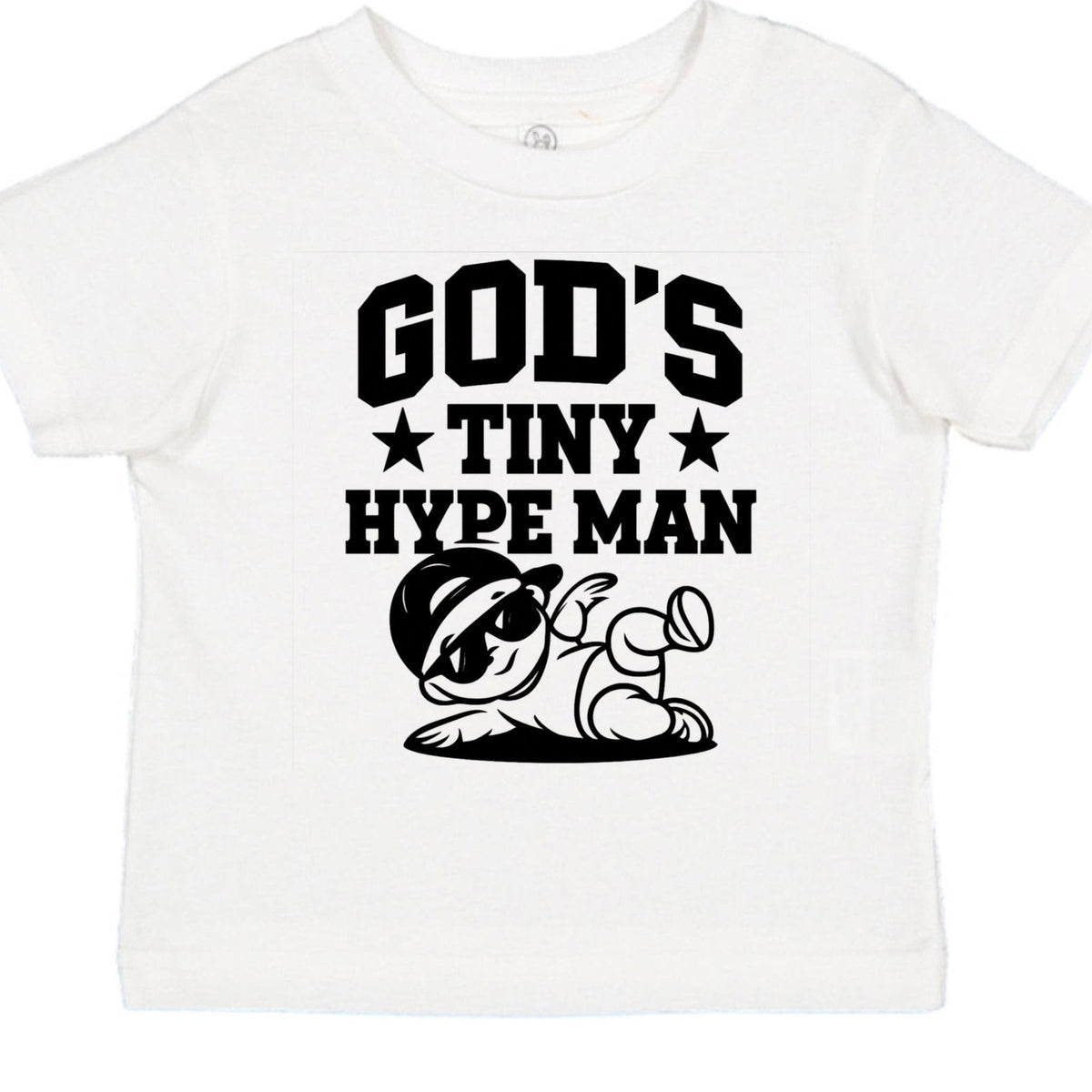 God's Tiny Hype Man Baby Christian T-shirt - ClaimedbyGodDesigns