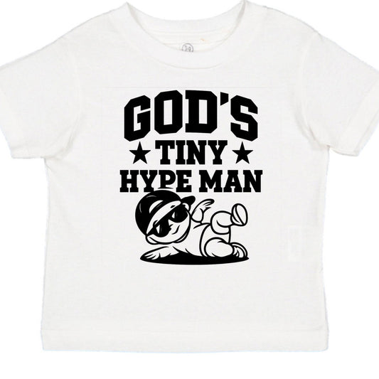 God's Tiny Hype Man Baby Christian T-shirt - ClaimedbyGodDesigns