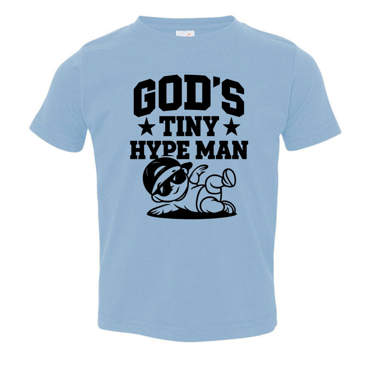 God's Tiny Hype Man Toddler Christian T-shirt - ClaimedbyGodDesigns
