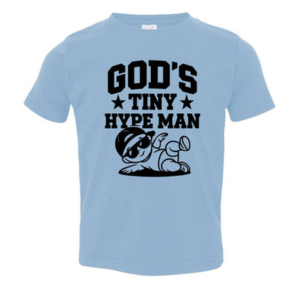 God's Tiny Hype Man Toddler Christian T-shirt - ClaimedbyGodDesigns