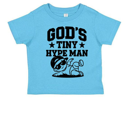 God's Tiny Hype Man Toddler Christian T-shirt - ClaimedbyGodDesigns
