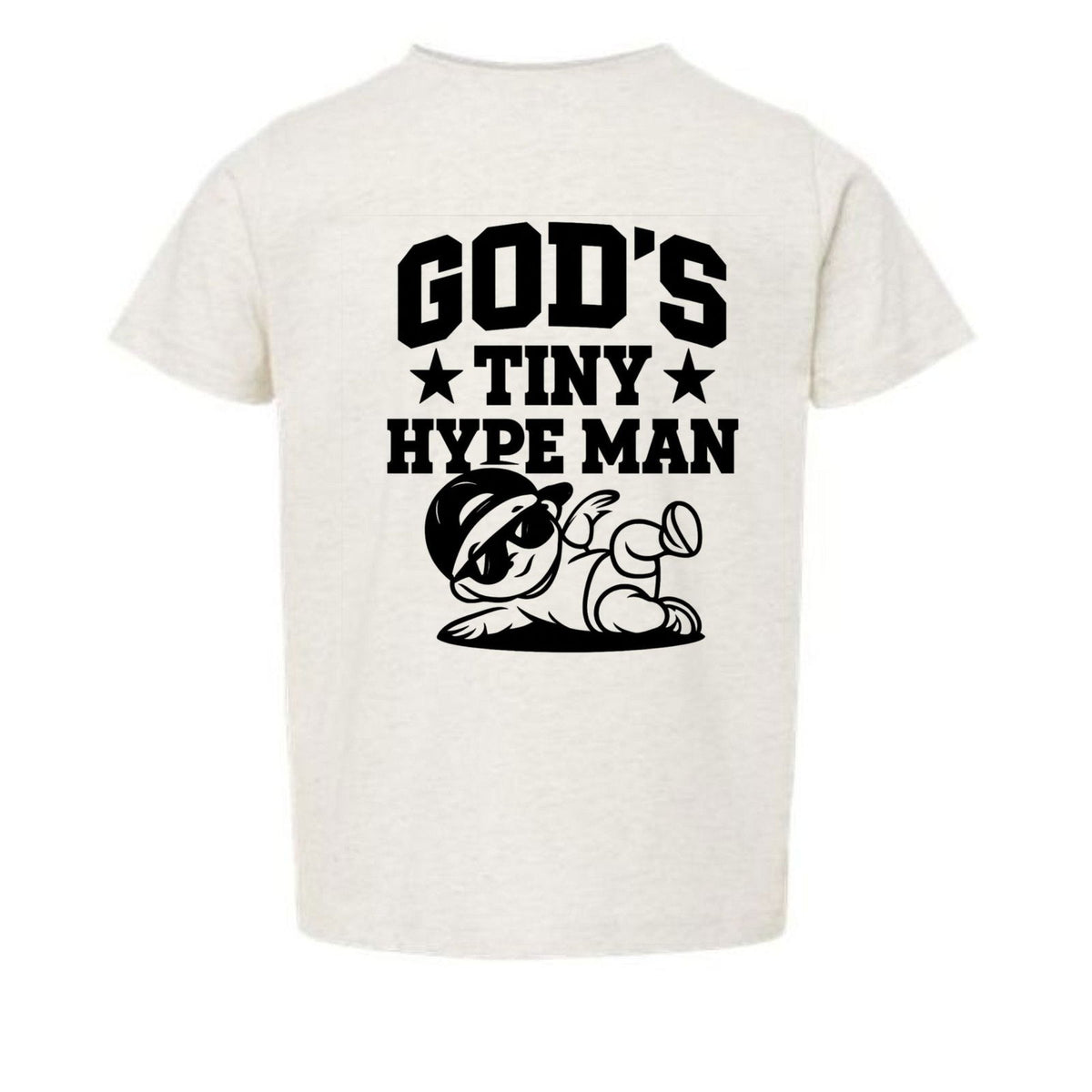 God's Tiny Hype Man Toddler Christian T-shirt - ClaimedbyGodDesigns
