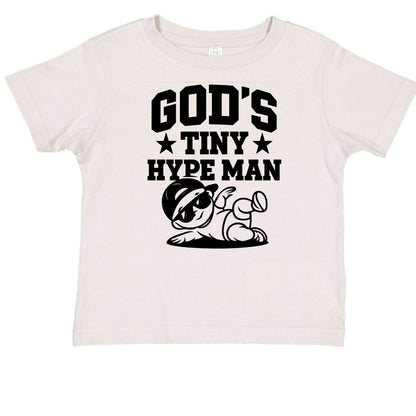 God's Tiny Hype Man Toddler Christian T-shirt - ClaimedbyGodDesigns