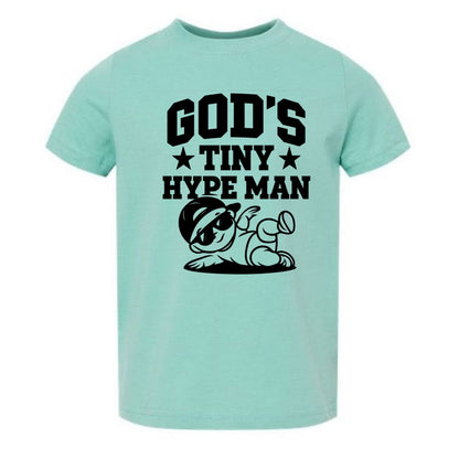 God's Tiny Hype Man Toddler Christian T-shirt - ClaimedbyGodDesigns