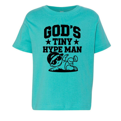 God's Tiny Hype Man Toddler Christian T-shirt - ClaimedbyGodDesigns