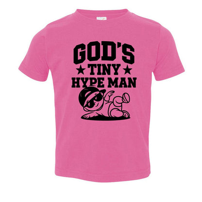 God's Tiny Hype Man Toddler Christian T-shirt - ClaimedbyGodDesigns