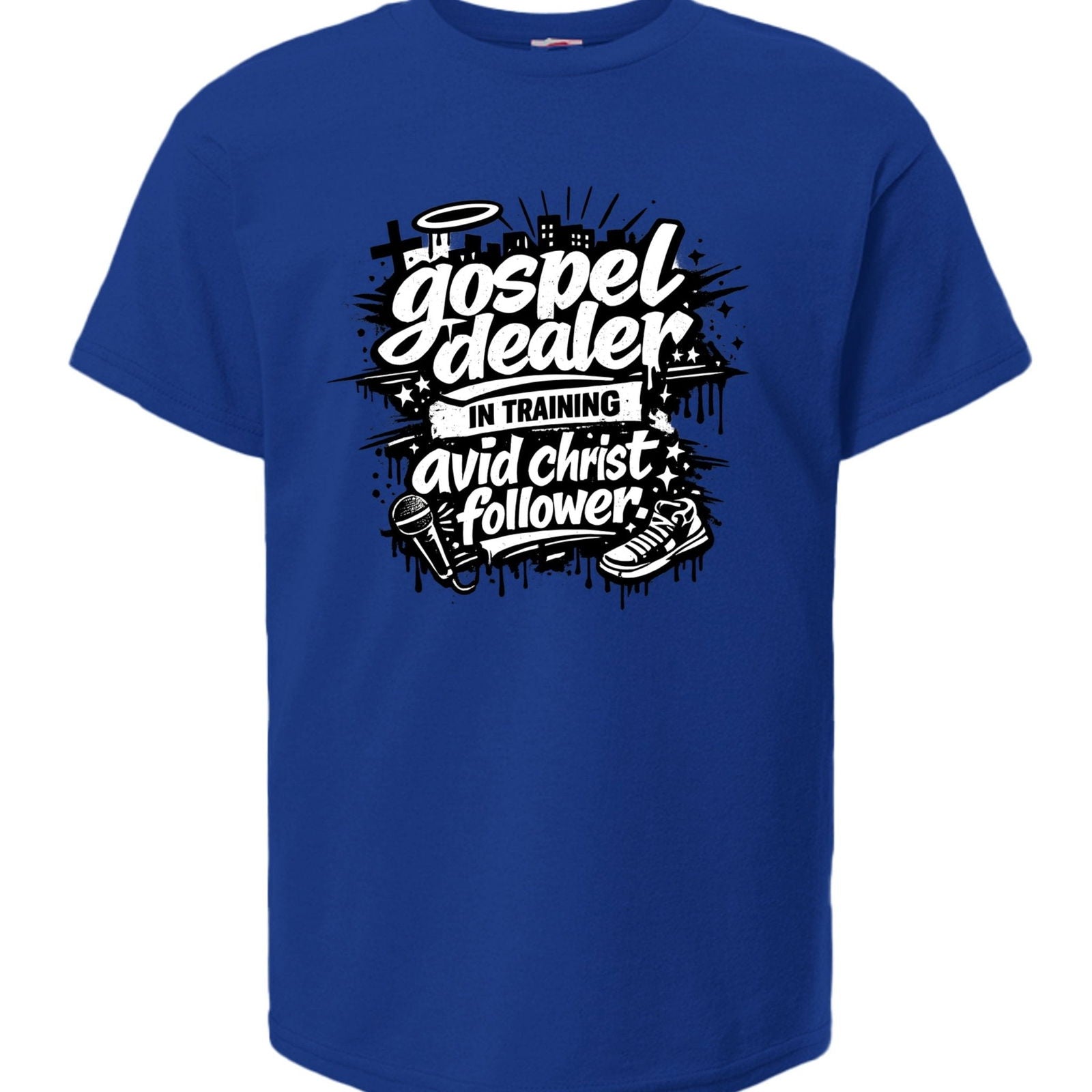 Gospel Dealer In Training Youth Christian T-shirt - ClaimedbyGodDesigns