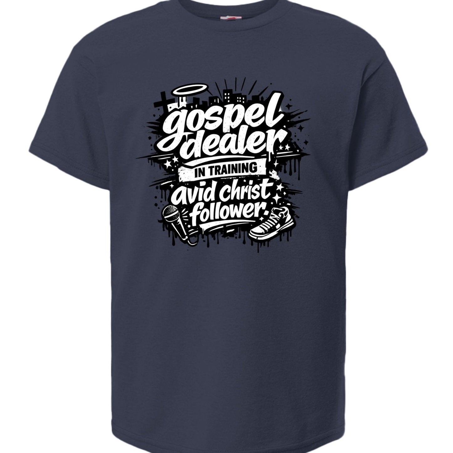 Gospel Dealer In Training Youth Christian T-shirt - ClaimedbyGodDesigns