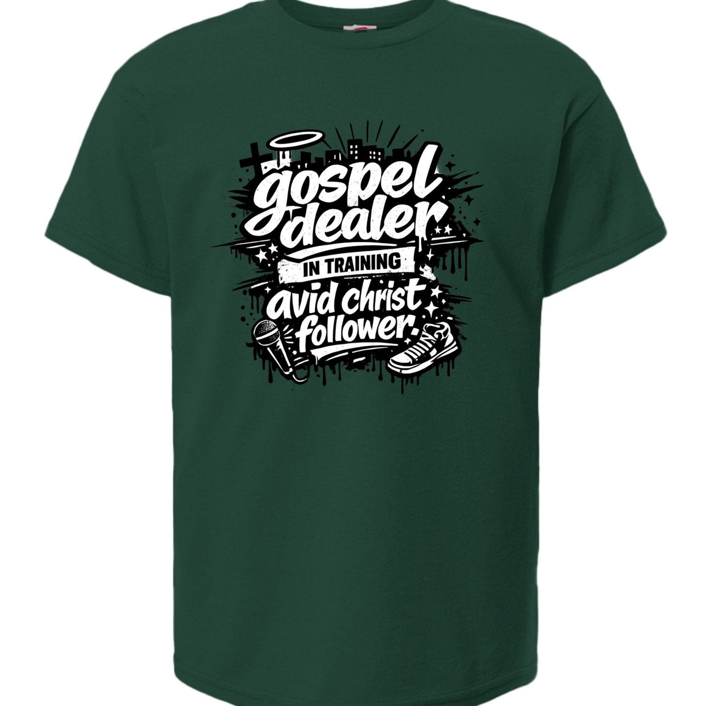 Gospel Dealer In Training Youth Christian T-shirt - ClaimedbyGodDesigns