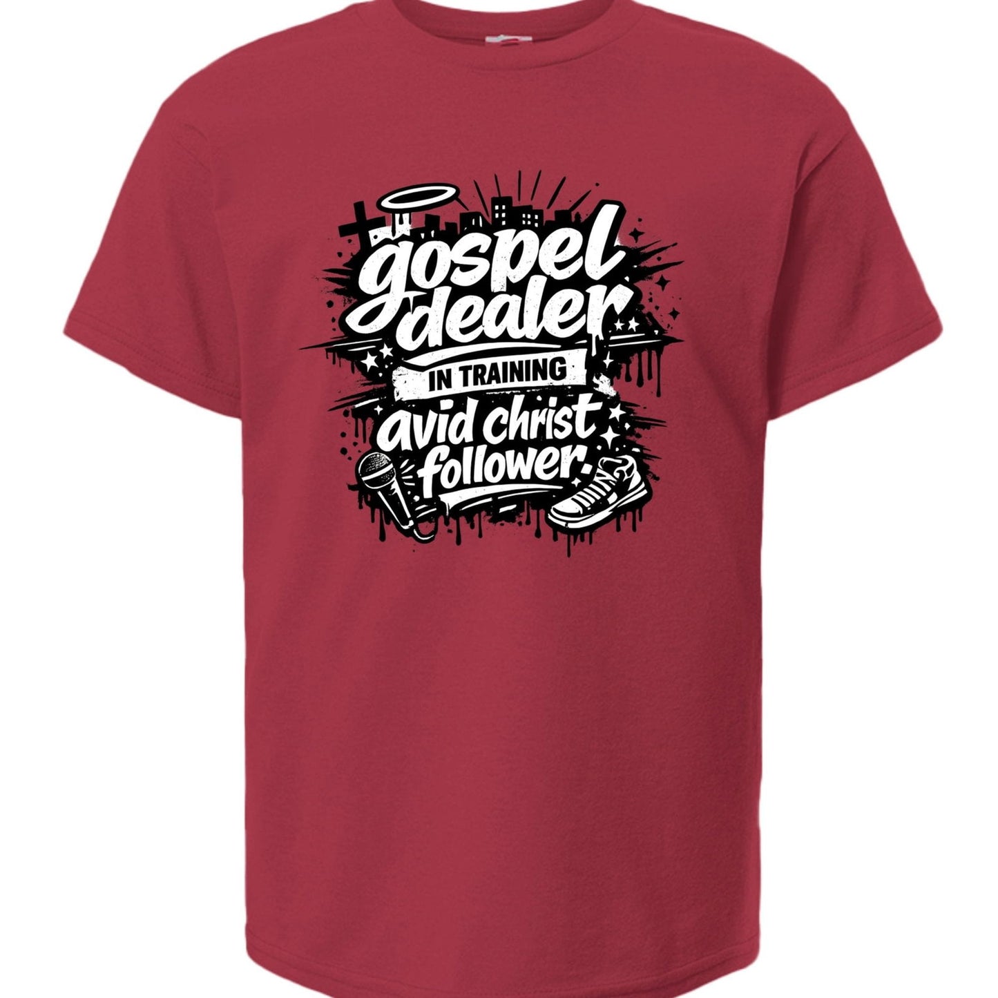 Gospel Dealer In Training Youth Christian T-shirt - ClaimedbyGodDesigns