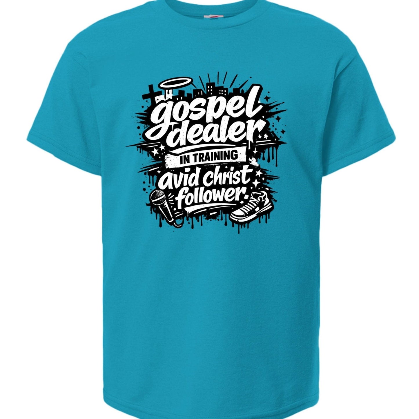 Gospel Dealer In Training Youth Christian T-shirt - ClaimedbyGodDesigns