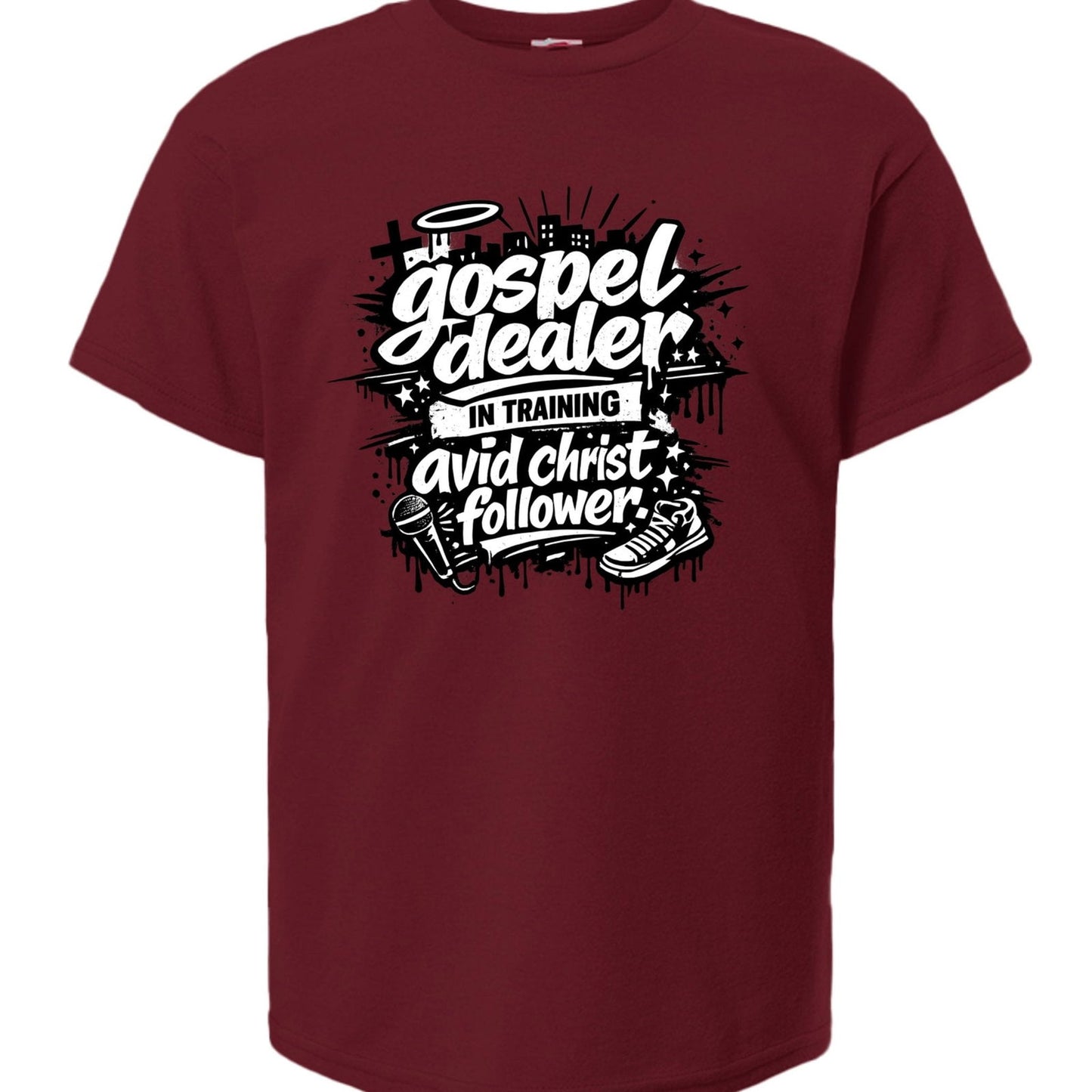 Gospel Dealer In Training Youth Christian T-shirt - ClaimedbyGodDesigns