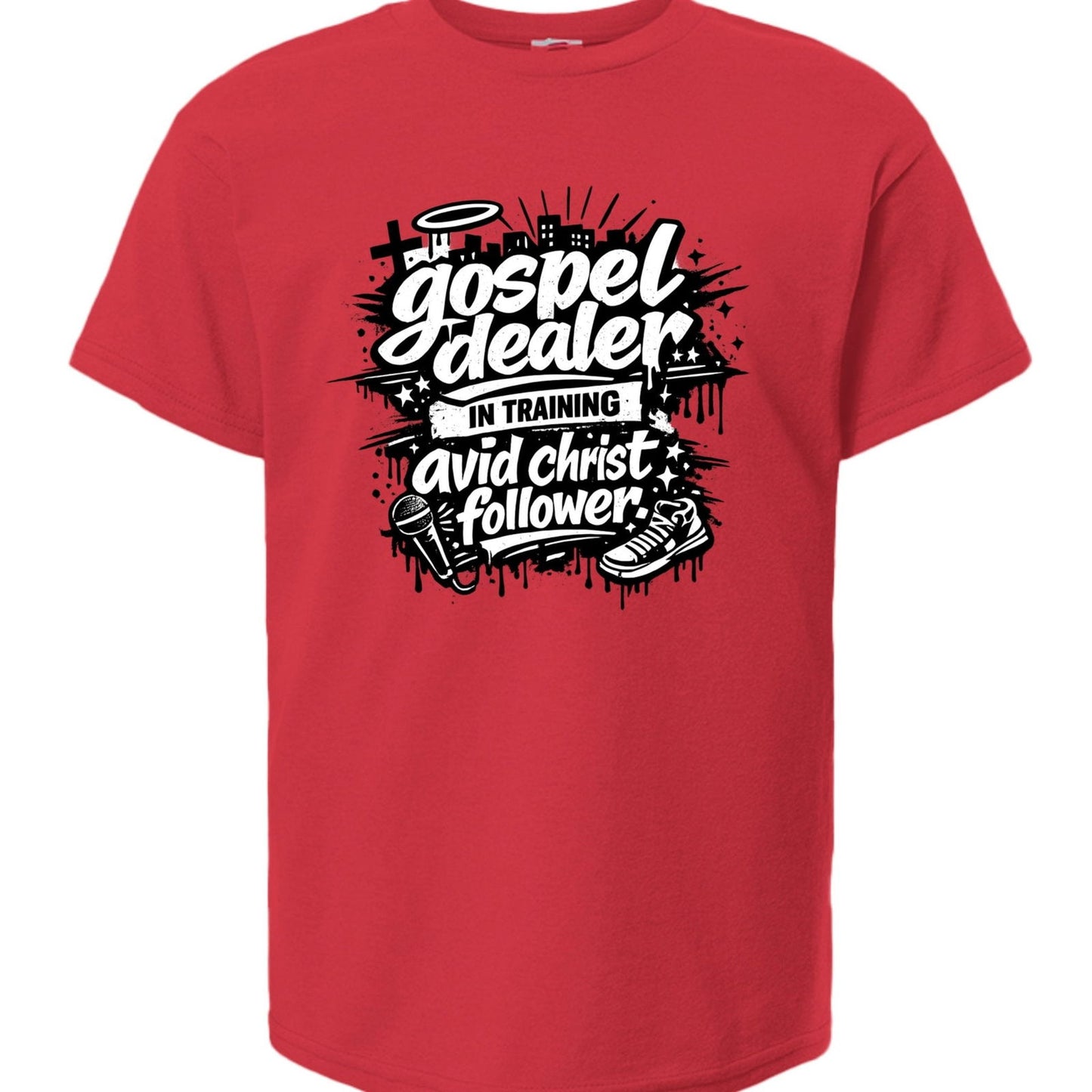 Gospel Dealer In Training Youth Christian T-shirt - ClaimedbyGodDesigns